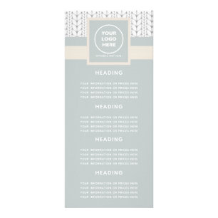 ニットパターンモダンプロフェッショナルロゴ ラックカード