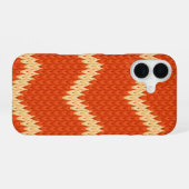 ニットパターンiPhone / iPadケース iPhone 16ケース (裏面横)