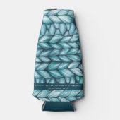 ニットパーソナライズされたクリスマス ボトルクーラー (正面)