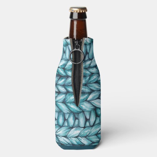 ニットパーソナライズされたクリスマス ボトルクーラー (ボトル裏面)