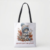 ニットパーソナライズされたンキテンストート トートバッグ (正面)