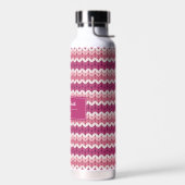 ニットピンクジグザグ ウォーターボトル (左面)