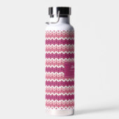 ニットピンクジグザグ ウォーターボトル (右面)