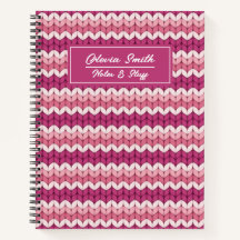 ニットピンクジグザグ