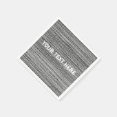 ニットフェイクナプキンス付きカスタム文字 スタンダードカクテルナプキン (角)