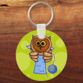 ニットフクロウ キーホルダー (正面)