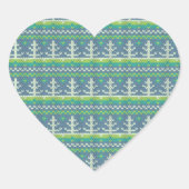 ニットホリデークリスマスセータースタイル ハートシール (正面)