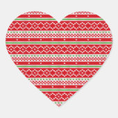 ニットホリデークリスマスセータースタイル ハートシール (正面)