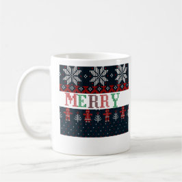 ニットメリークリスマス コーヒーマグカップ