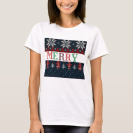ニットメリークリスマス Tシャツ