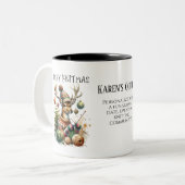 ニットメリーマス編み物クリスマス ツートーンマグカップ (正面左)