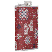ニット冬のクリスマス装飾模様 フラスク (右)