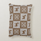 ニット冬用ヴィンテージの継ぎ目無し装飾模様 アクセントクッション (裏面(縦))