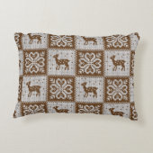 ニット冬用ヴィンテージの継ぎ目無し装飾模様 アクセントクッション (裏面)