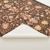 ニット冬用ヴィンテージの継ぎ目無し装飾模様 シェルパブランケット (3/4)