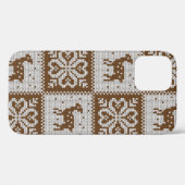 ニット冬用ヴィンテージの継ぎ目無し装飾模様 Case-Mate iPhoneケース (裏面 (横))