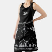 ニット出生エンジェルクリスマスセーター宗教的 エプロン (インサイチュ)