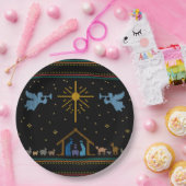 ニット出生醜いクリスマスセーター宗教的 ペーパープレート (パーティー)