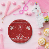 ニット出生醜いクリスマスセーター宗教的 ペーパープレート (パーティー)
