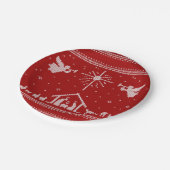 ニット出生醜いクリスマスセーター宗教的 ペーパープレート (アングル)