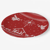 ニット出生醜いクリスマスセーター宗教的 ペーパープレート (アングル)
