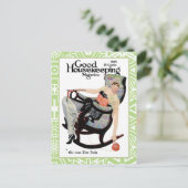 「ニット好き」のファッション娘 ポストカード (スタンド正面)