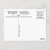 「ニット好き」のファッション娘 ポストカード (裏面)