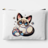 ニット子猫アクセサリーポーチ アクセサリーポーチ (正面)