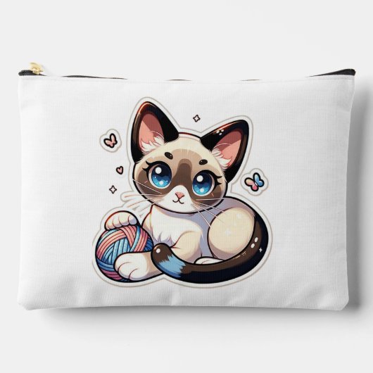 ニット子猫アクセサリーポーチ アクセサリーポーチ (正面)