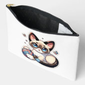 ニット子猫アクセサリーポーチ アクセサリーポーチ (見開き)