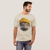 ニット帽を被ったセイタイチョウ Tシャツ (正面フル)