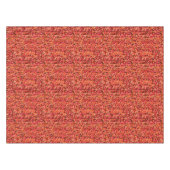 ニット抽象芸術スカンジナビアの赤いシェードのパターン テーブルクロス (正面(横))