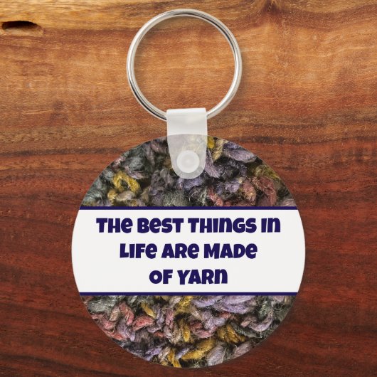 ニット数々のカラー糸フォトクレフティラブクレフター キーホルダー (正面)