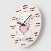 ニット時計 ラージ壁時計 (傾斜)