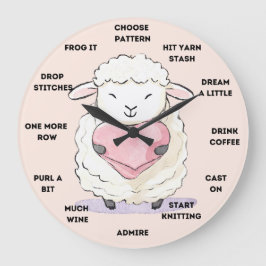 ニット時計 ラージ壁時計