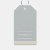 ニット柄モダンプロフェッショナル手製 ギフトタグ (裏面)