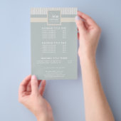 ニット柄モダンプロフェッショナル手製 チラシ (ハンドル)