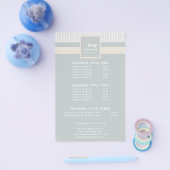 ニット柄モダンプロフェッショナル手製 チラシ (シングル)