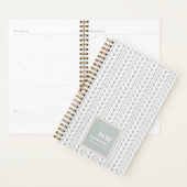 ニット柄モダンプロフェッショナル手製 プランナー手帳 (ディスプレー)