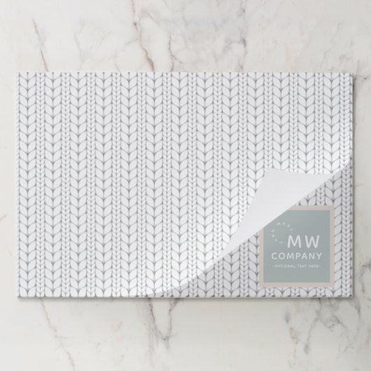 ニット柄モダンプロフェッショナル手製 ペーパーパッド (折り畳み)