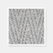 ニット模様テクスチャ スタンダードカクテルナプキン (正面)