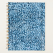 ニット模様テクスチャ プランナー手帳 (正面)