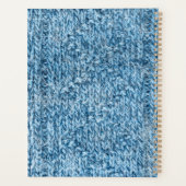 ニット模様テクスチャ プランナー手帳 (裏面)