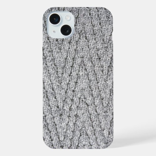ニット模様テクスチャ iPhoneケース (裏面)