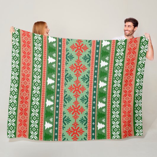 ニット模様 フリースブランケット (インサイチュ)