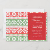 ニット模様 招待状 (正面)