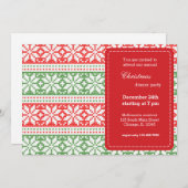 ニット模様 招待状 (正面/裏面)