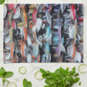 ニット毛糸カラフル キッチンタオル (折り畳み)