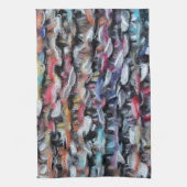 ニット毛糸カラフル キッチンタオル (縦)