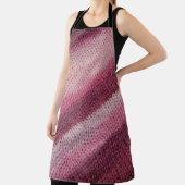 ニット生地のテクスチャ、紫 – ピンクの抽象芸術。 エプロン (インサイチュ)